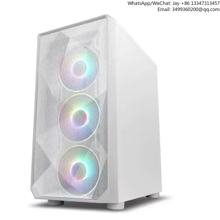 

Fantasy WuKong White MATX Computer Case Panoramic Transparent Glass Side E-Sports ITX Desktop Host Gaming Computer Cases Towers