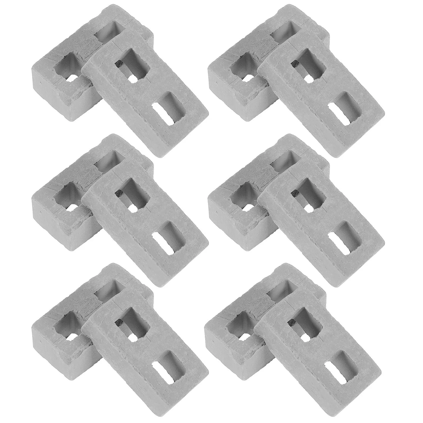 

50 шт. керамических миниатюрных кирпичиков для моделей мини-домов, вилл, ландшафтного дизайна, микроландшафтов, декора и рукоделия