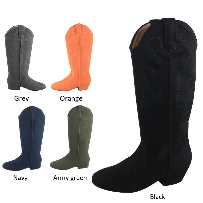 

Wedopus no Zipper West Coast Swing Dance Boots Suede Soft Sole Customized Heel Black Boots for Dancing Women Light Boots