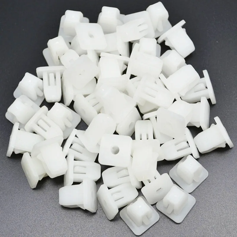 50Pc 8mmX8.5mm Square Auto Fastener Car Bumper Clips Retainer Car Fastener Rivet Door Panel Fender Liner Push Pin Cover Clips