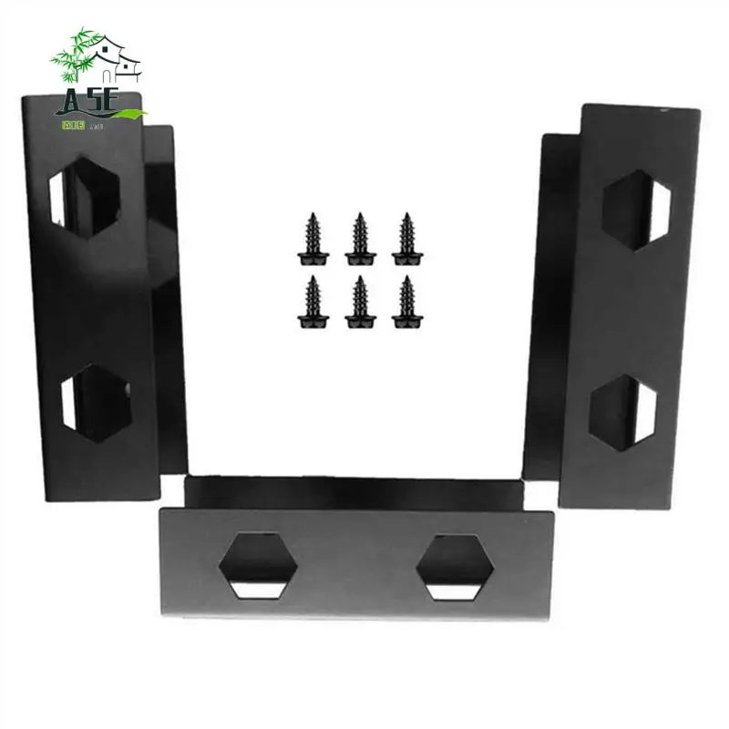 A05E-Under Desk Laptop Mount Sturdy With Screw Metal Notebook Space Saving Under Table Notebook Organizer Support