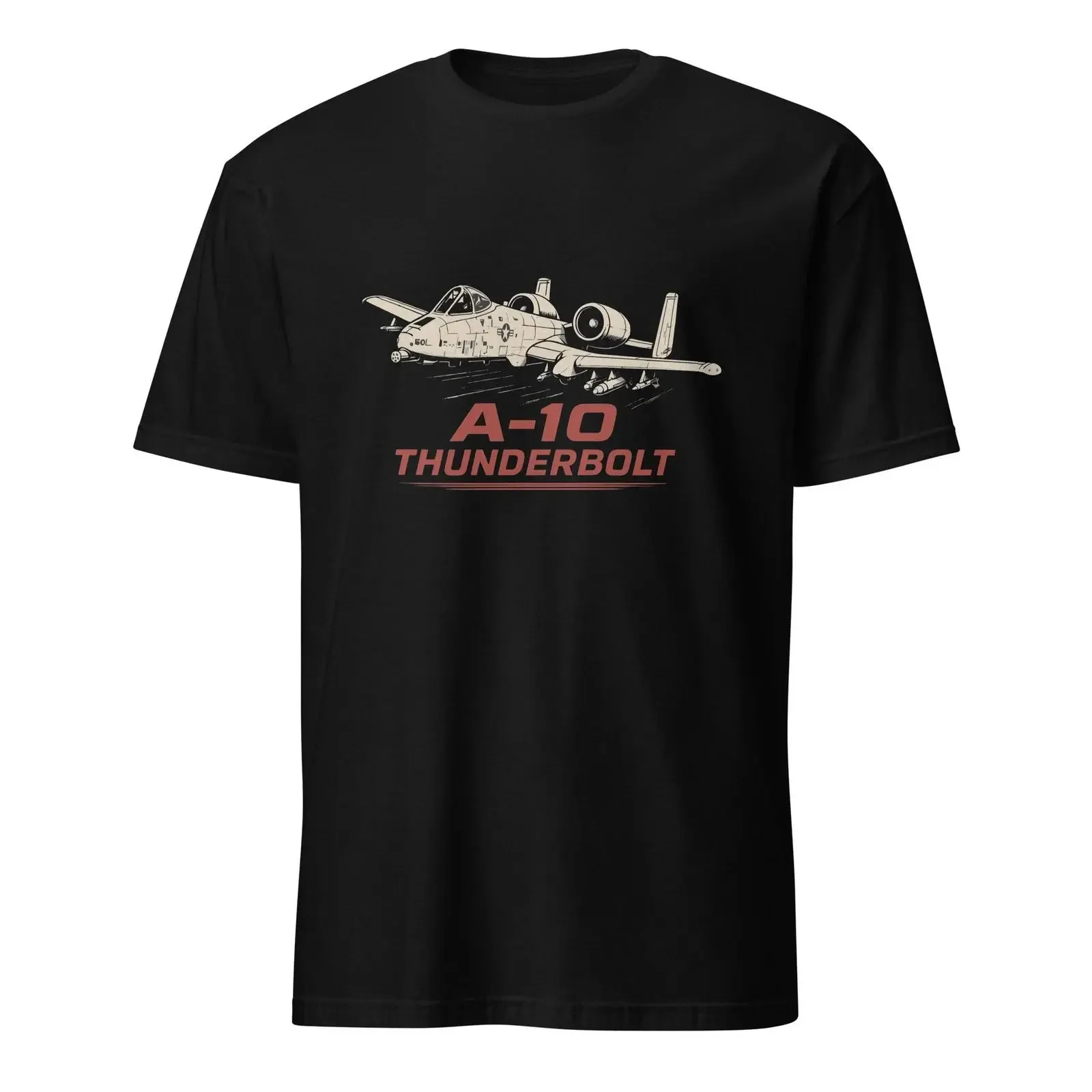 A 10 Thunderbolt Warthog T Shirt Vintage Military Jet Aviation vintage Washed Soft Top For Everyday Wear Versatile Casual