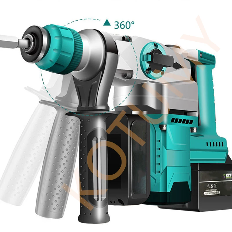 ML-DC001 Cordless Electric Rotary Hammer Impact Drill 21V Multi -function Electric Pick Tool Screwdriver 2000/2500mAh with Parts