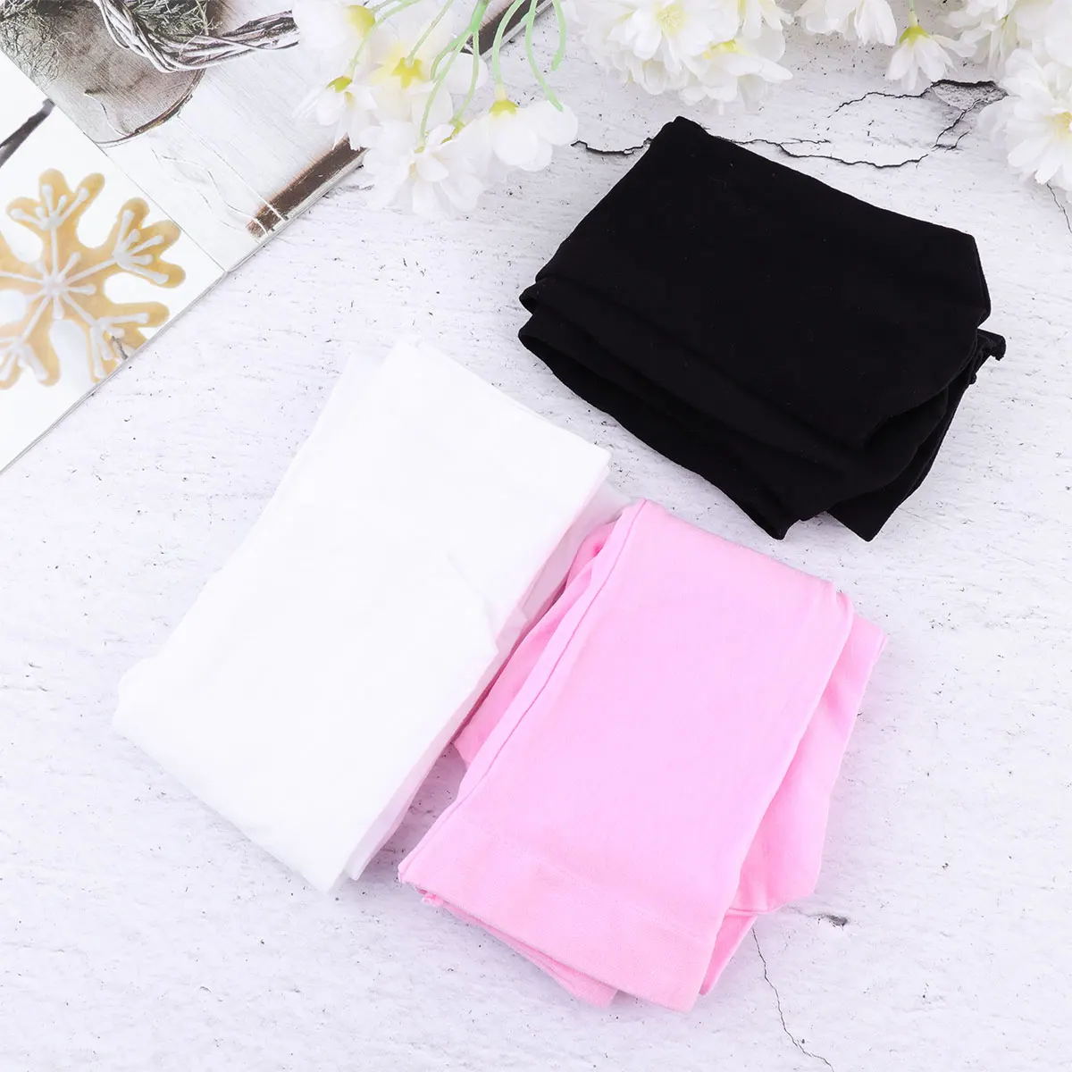 

3pcs Girls Ballet Tights Kids Dance Pantyhose Spring Autumn Durable Comfortable Long Lasting Material Suitable For