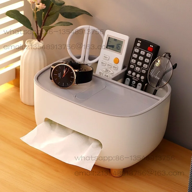 tissue box, paper box, home living room, dining room, Nordic simple multi-functional creative cute remote control storage