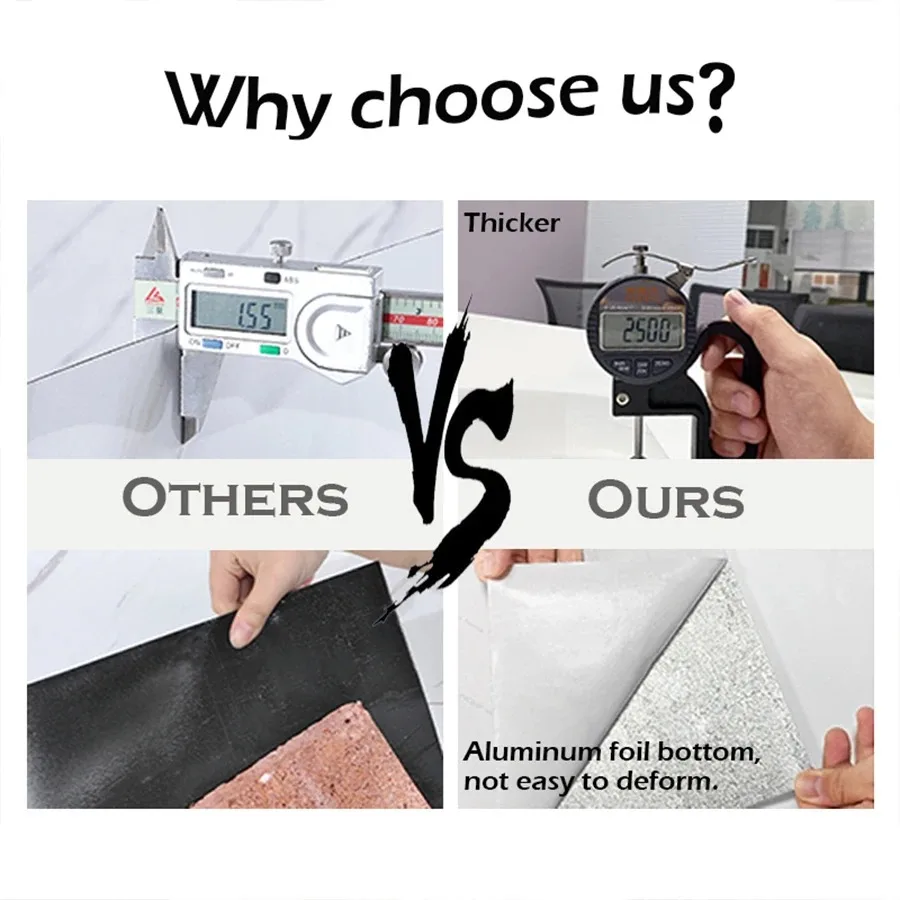 10-20 قطعة بولي كلوريد الفينيل 30x60 سنتيمتر المطبخ الحمام للإزالة ديكور المنزل ذاتية اللصق بلاط الأرضيات الرخام مقاوم للماء قشر عصا الجدار ملصق