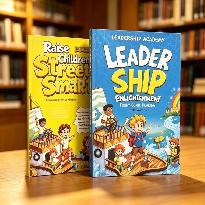 Erziehen Sie Kinder zu Straßenspielern & Führungsakademie: Aufklärungs-Kinderbücher, Englische Comicbücher, Pädagogisches Lesebuch-Set für Kinder – Detail 6