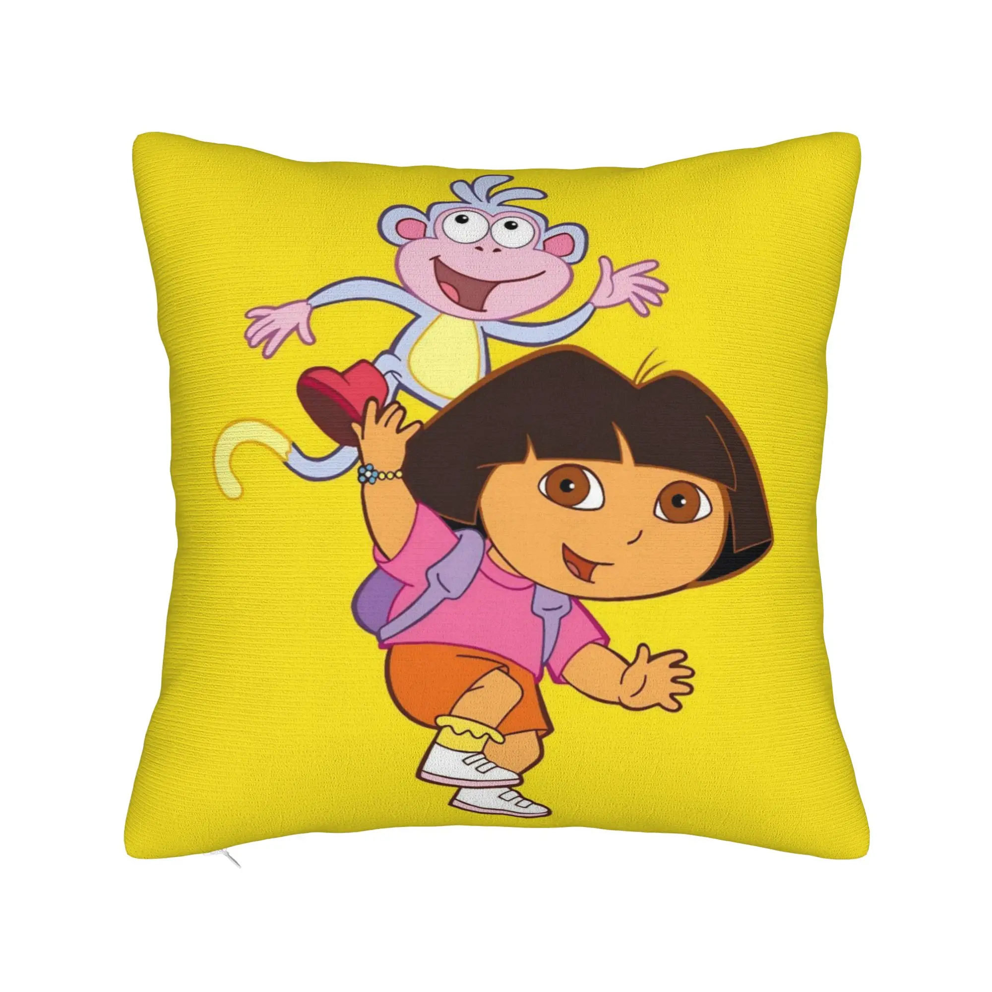 D-Doras The Explorers Pillow Cover Product Printing Cushion Cover Decorations  Throw Pillow Case Cover Home Multiple Sizes