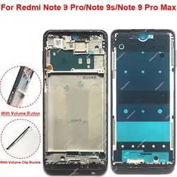 For Xiaomi Redmi Note 9 Pro Note 9Pro Max Note 9S Middle Frame Cover Housing Front LCD Frame Cover Bezel Plate Parts