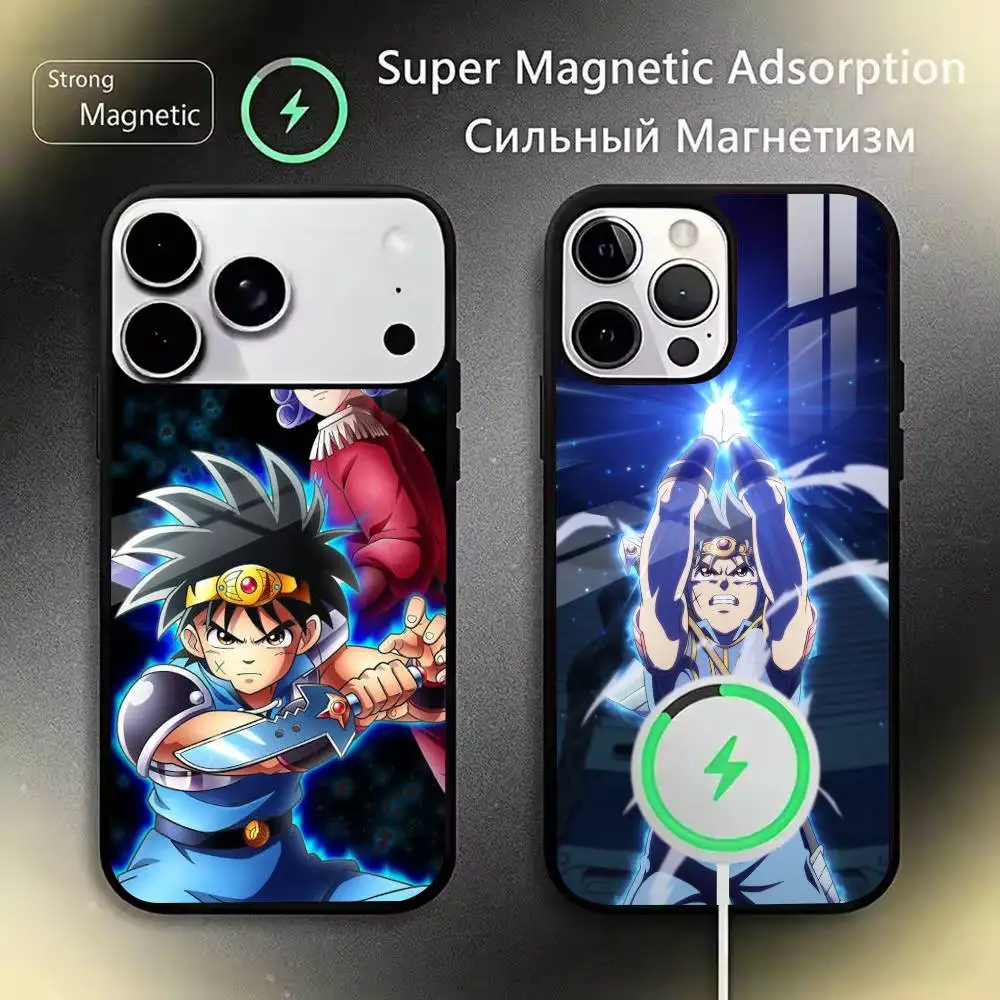 

D-Dragon Q-Quest The Adventure of Dai Phone Case For iPhone17,16,15,14,13,12,11 Plus,Pro,Max Magnetic with Wireless Charging