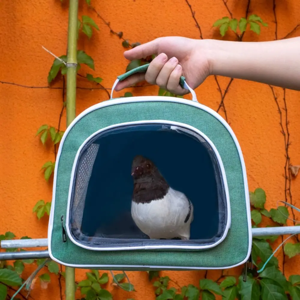Heimtierbedarf, atmungsaktiv, für kleine Haustiere, leicht, Oxford-Haustier-Handtasche, transparente Umhängetasche, Haustier-Tragetasche für den Außenbereich