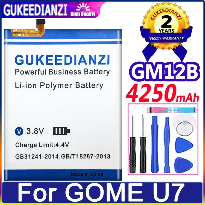 

Аккумулятор GUKEEDIANZI 4250mAh GM12B для батарей GOME U7