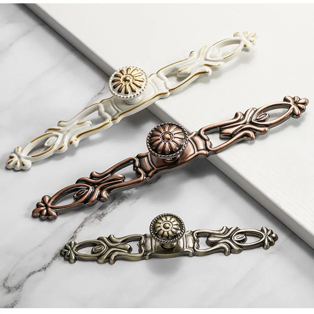 1 قطعة الأثاث العتيق الرجعية مقبض مقابض أدراج خزانة مقابض الأبواب مقابض للخزانة درج يسحب خزانة المطبخ تسحب #5