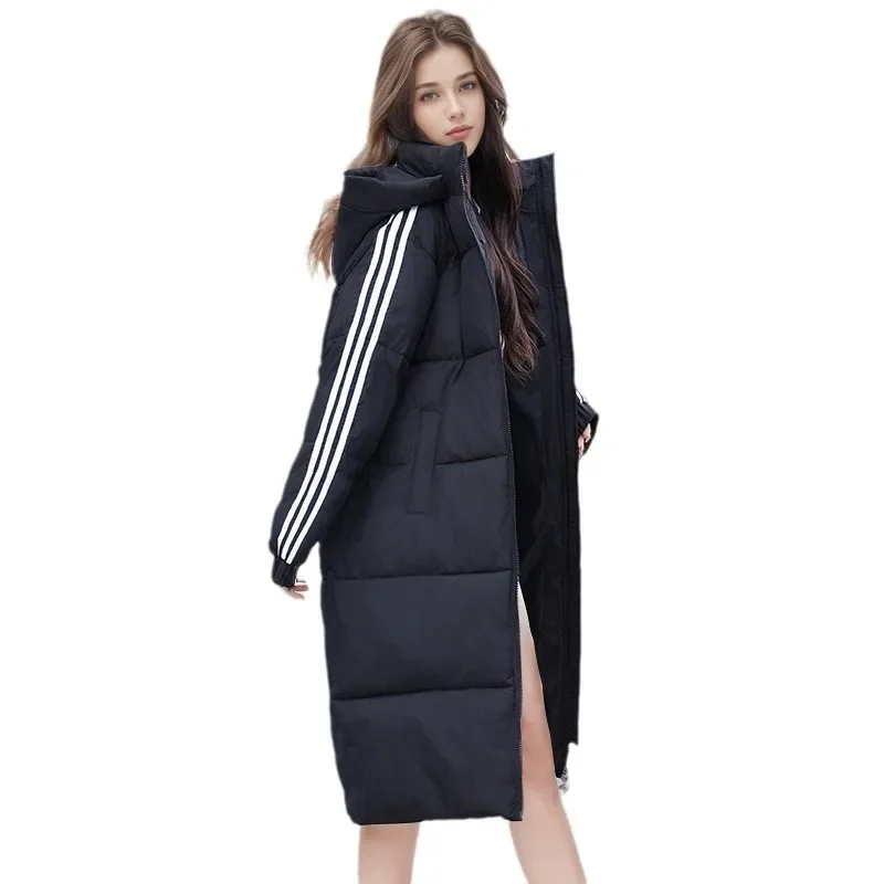 2024 Winter Down Cotton-Padded Coat Women Medium-Length Slim Fit Thickened Warm Puffer Jacket Loose-Fit Cotton Coat For Couples