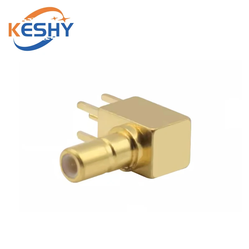 Conector RF de SSMB-JWHD, soporte de antena de SSMB-JWE, conector SMB de codo macho, Panel PCB