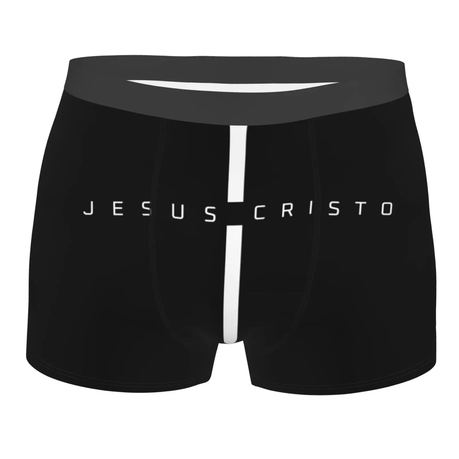 

Мужское нижнее белье с крестообразным принтом Иисуса Христа, здоровые, мягкие, удобные, высококачественные мужские трусы, стильные модные повседневные спортивные трусики