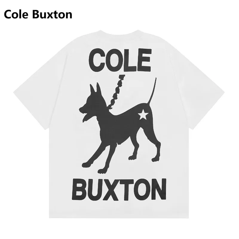 Cole Buxton Minimalist Slogan American Streetwear Brand Relaxed-Fit Pure Cotton Short-Sleeve T-Shirt Base Layer