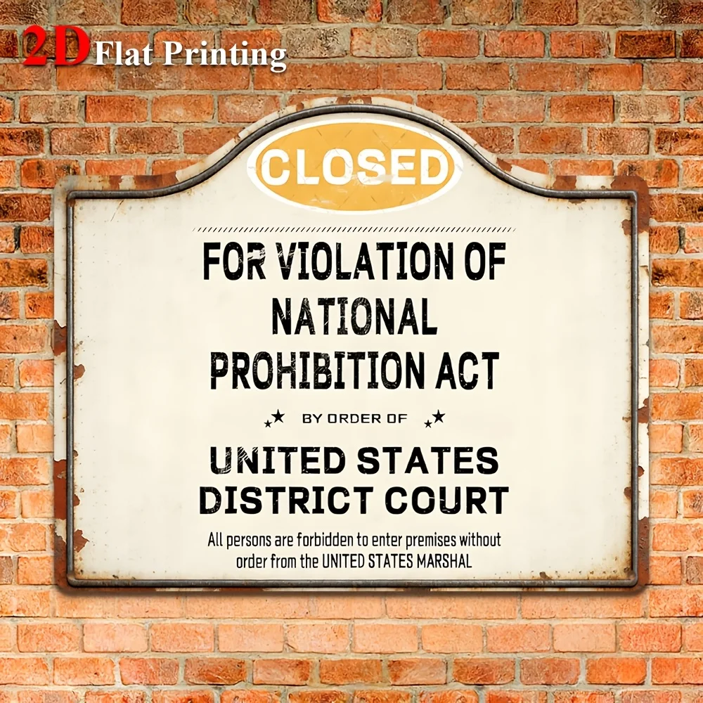 2D Flat, Signs Metal Sheet Painting 