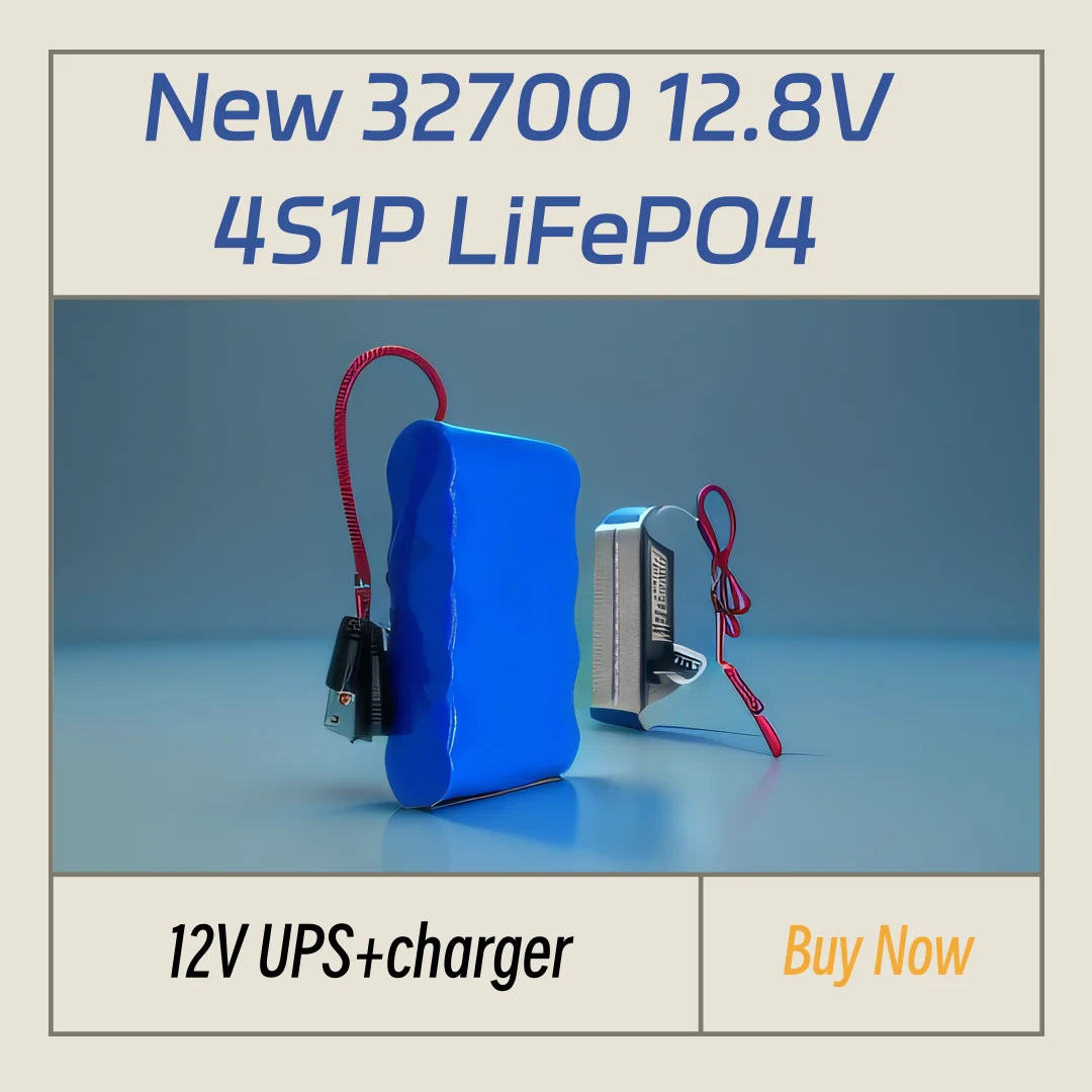 New 32700 12.8V 4S1P LiFePO4 Lithium Iron Phosphate Battery Pack 40A Electric Boat Balance BMS 12V Uninterruptible Power Supply