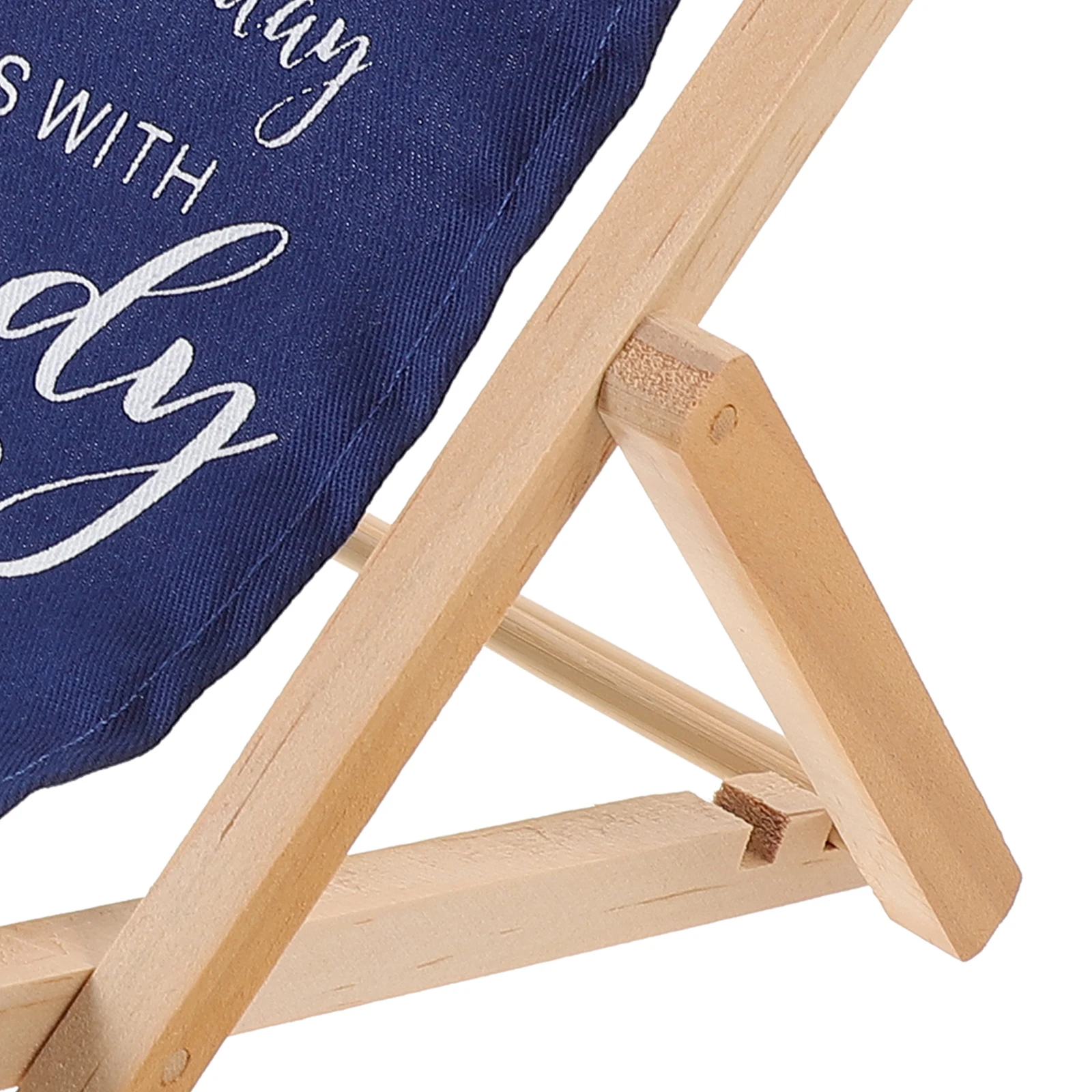 

Mediterranean Inspired Beach Chair Decor Thick Striped Pattern Wood Fabric Material Living Room Bedroom Office Indoor Outdoor