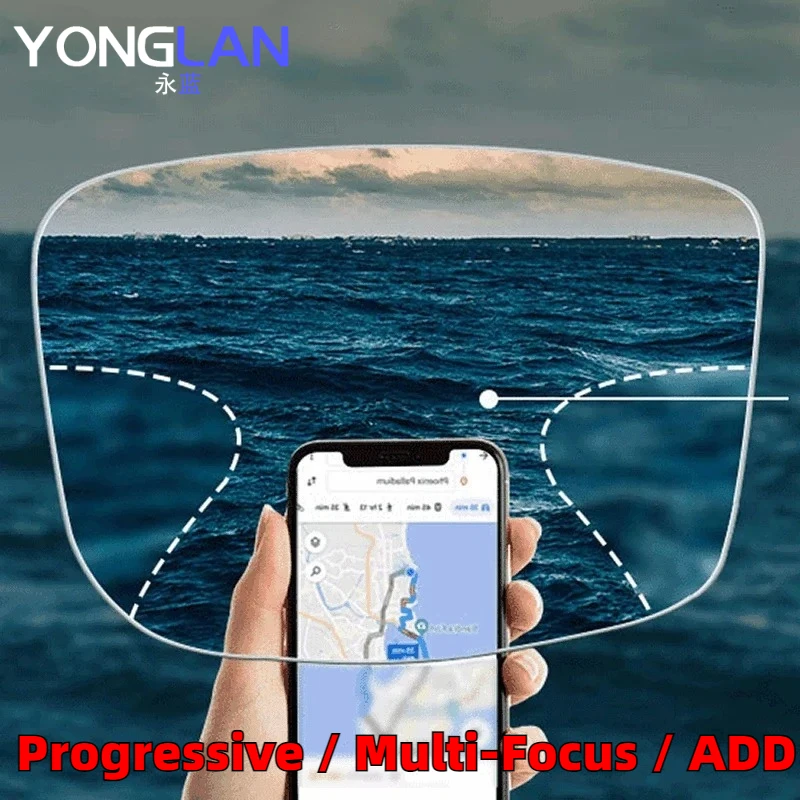 

2026 Widest Field Multi-focus Prescription Progressive Lens See Far and Near ADD Lenses Office Reading Medical V+ Hard Durable