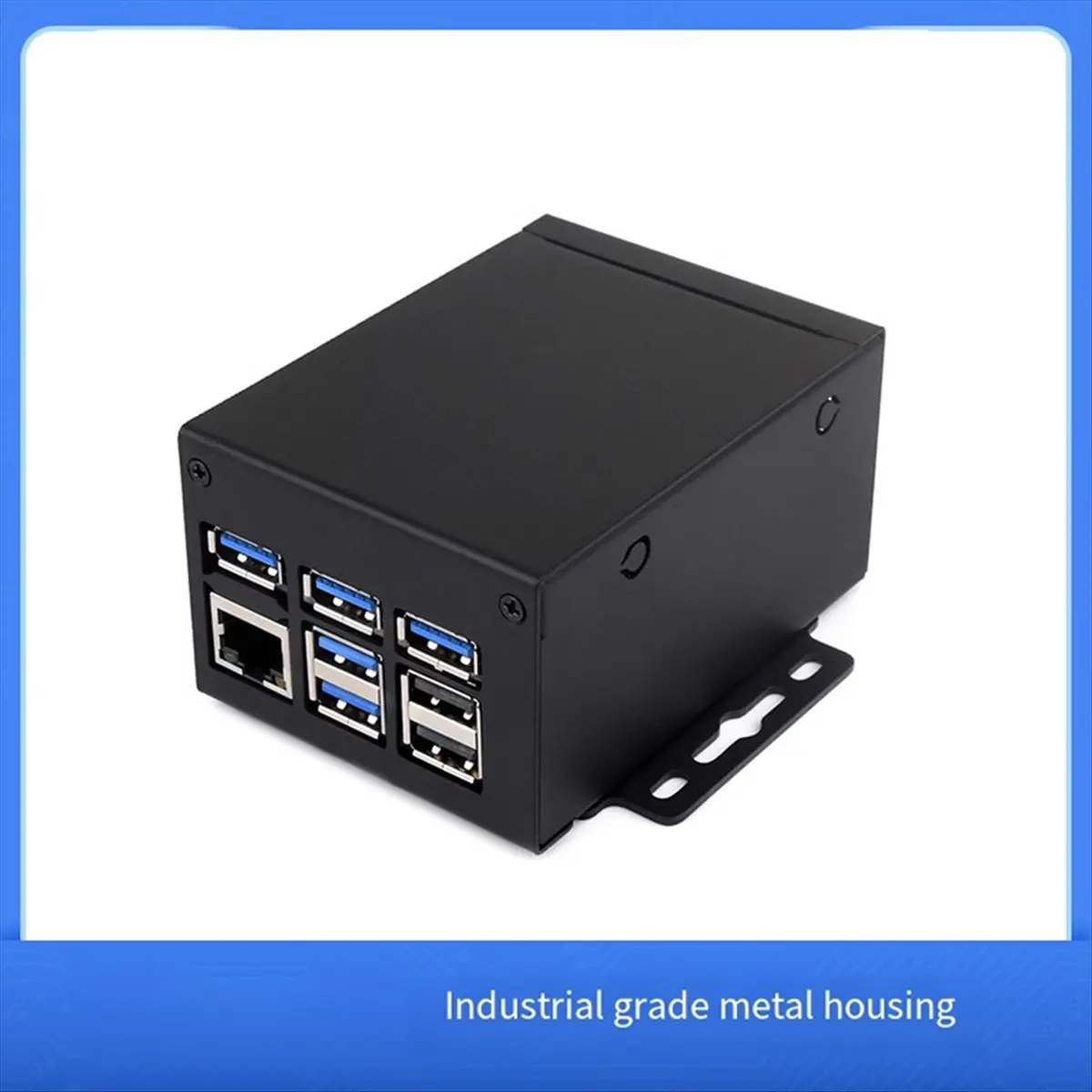 (BOFF) For Raspberry Pi5/5B Industrial Grade Large Space Case D for Active Cooler PCle/PoE HAT Expansion Board