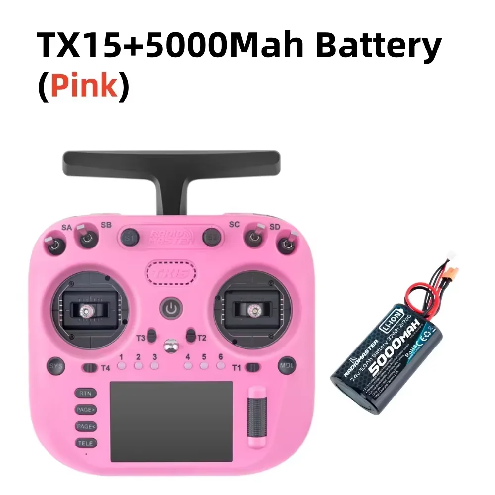 (op voorraad)Radiomaster TX15 16ch 3,5 inch IPS touchscreen V5.0 Hall Gimbals Radiocontroller ExpressLRS Ingebouwde gyromicrofoon