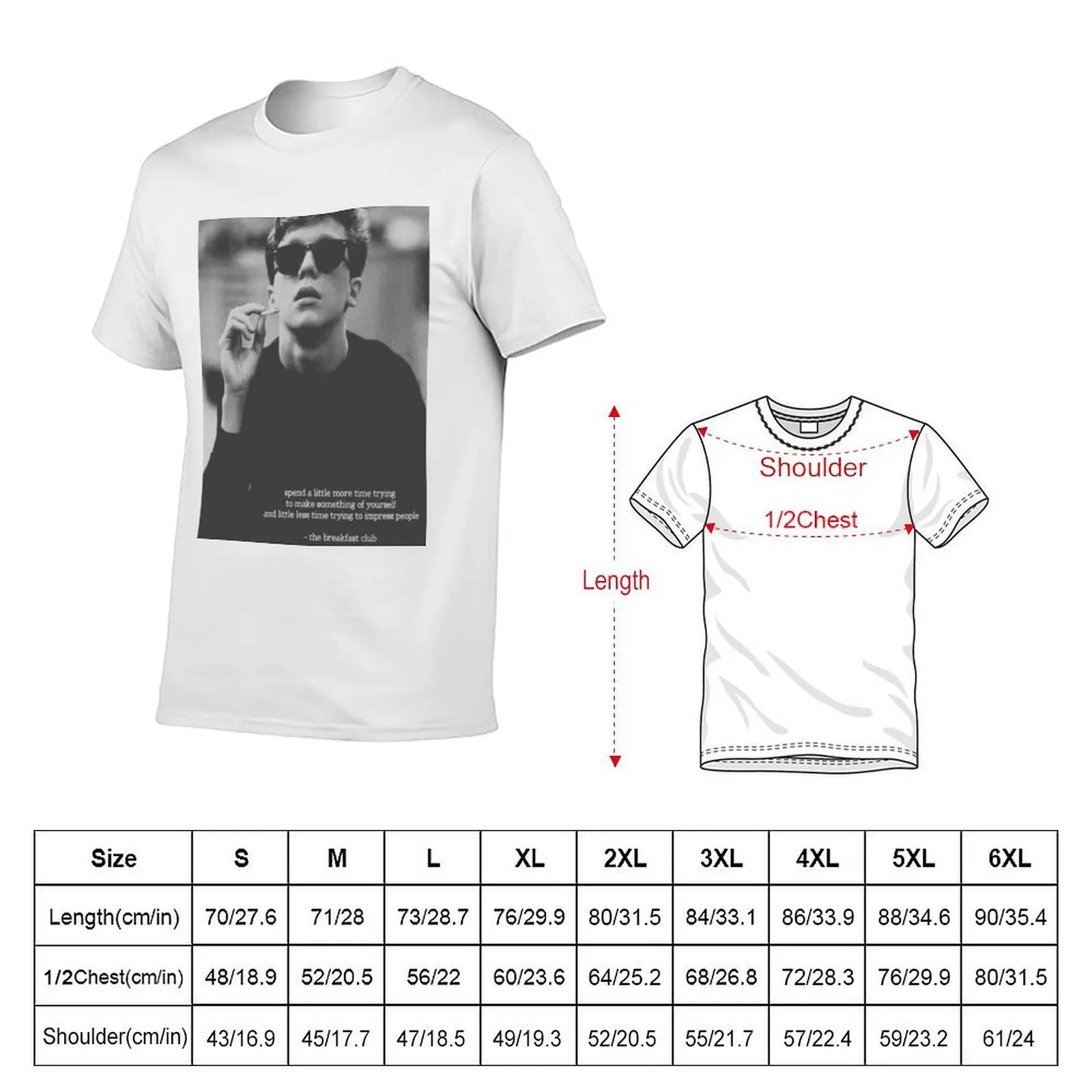 The Breakfast Club T-Shirt t shirt man casual t shirt personalised man graphic t shirt T-shirt