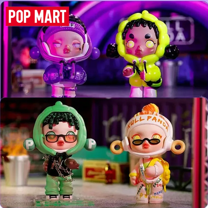 

POP MART SKULLPANDA Panda Craze Series слепая коробка Mystery Box Guess Bag игрушки куклы милые аниме фигурки настольные украшения коллекция