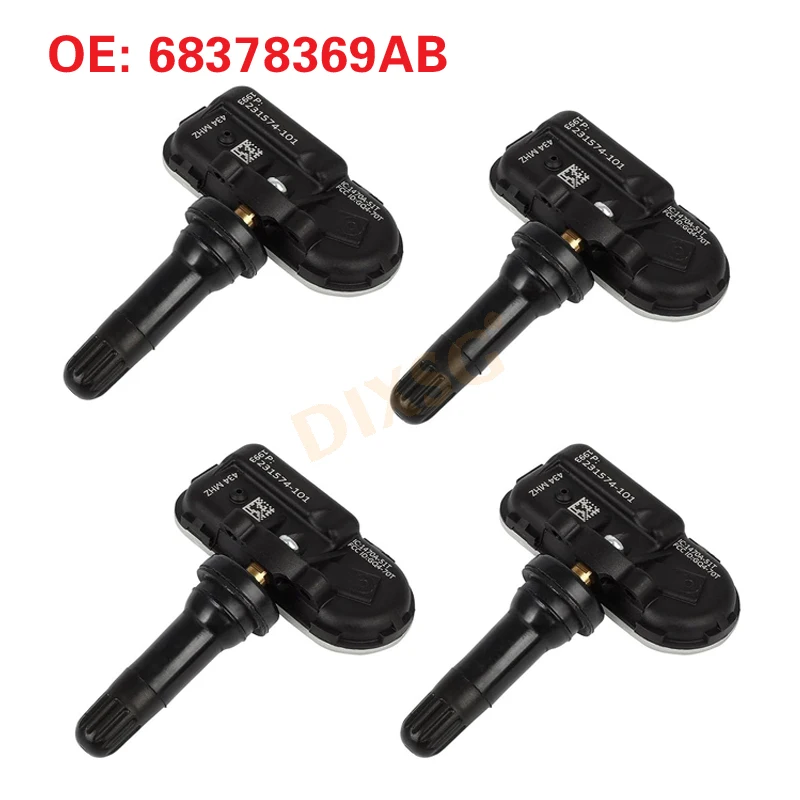 4pcs 68378369AB 68378369AF Tire Pressure Monitor Sensor For Dodge Ram 2500 3500 TPMS 434MHz