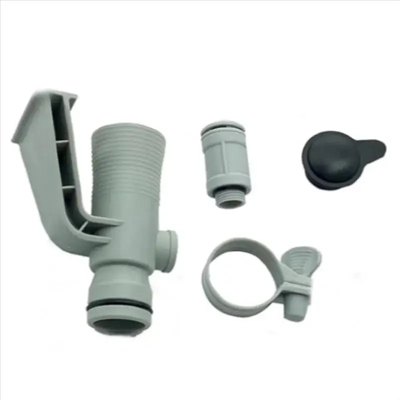 1 مجموعة تجمع لتقوم بها بنفسك اكسسوارات 637R 12363 بركة خرطوم محول صمام المكبس قابل للتعديل مع غطاء أسود