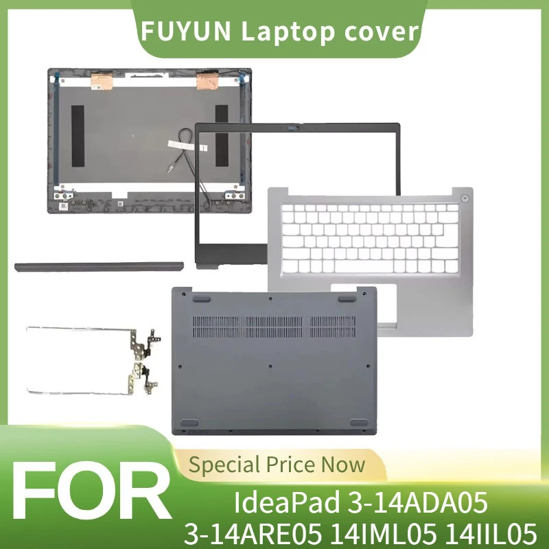 NEW For Lenovo IdeaPad 3-14 3-14ADA05 3-14ARE05 14IML05 14IIL05 LCD Back Cover Front Bezel Hinges Palmrest Keyboard Bottom Case