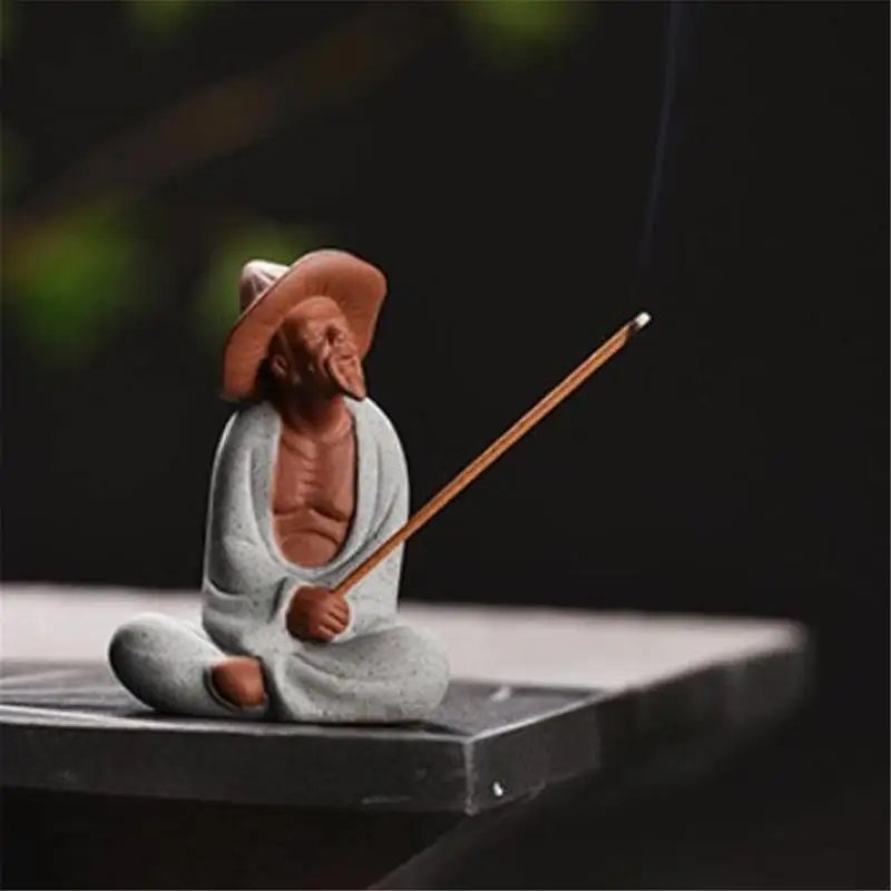 

G6KF Orientals Ceramics Jiang Taigong Fishing Teas Pet for Living Room Decoration and Rockerys Display