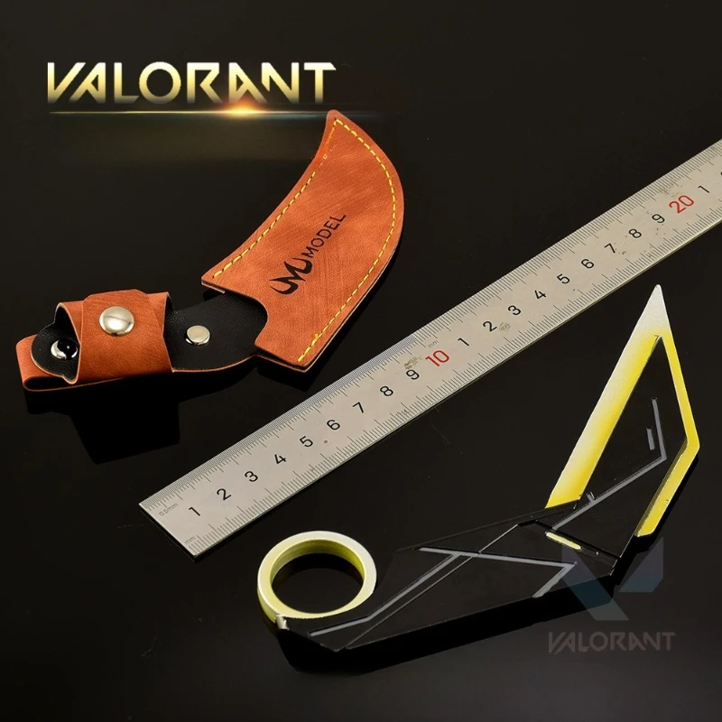 17cm novo jogo valorant faca de garra periférica modelo de metal armas e adereços armas e adereços meninos presentes do festival de aniversário brinquedos