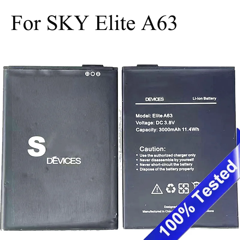 

New 3000mAh Elite A63 Phone Battery For SKY Elite A63 Mobile Phone Batteries
