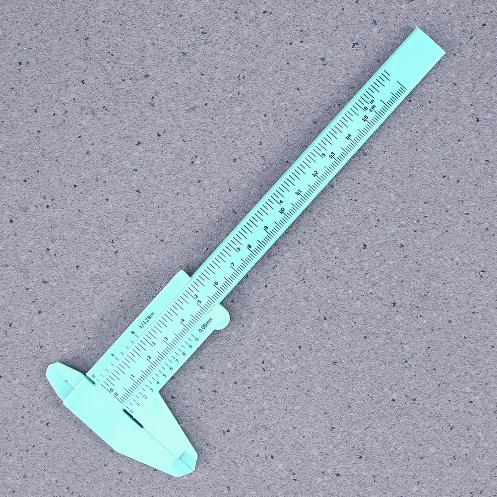 

4 Pcs Mini Vernier Caliper Plastic Measuring Tool Pocket Gauge Lightweight Durable Depth Step Measurement Jewelry Crafts