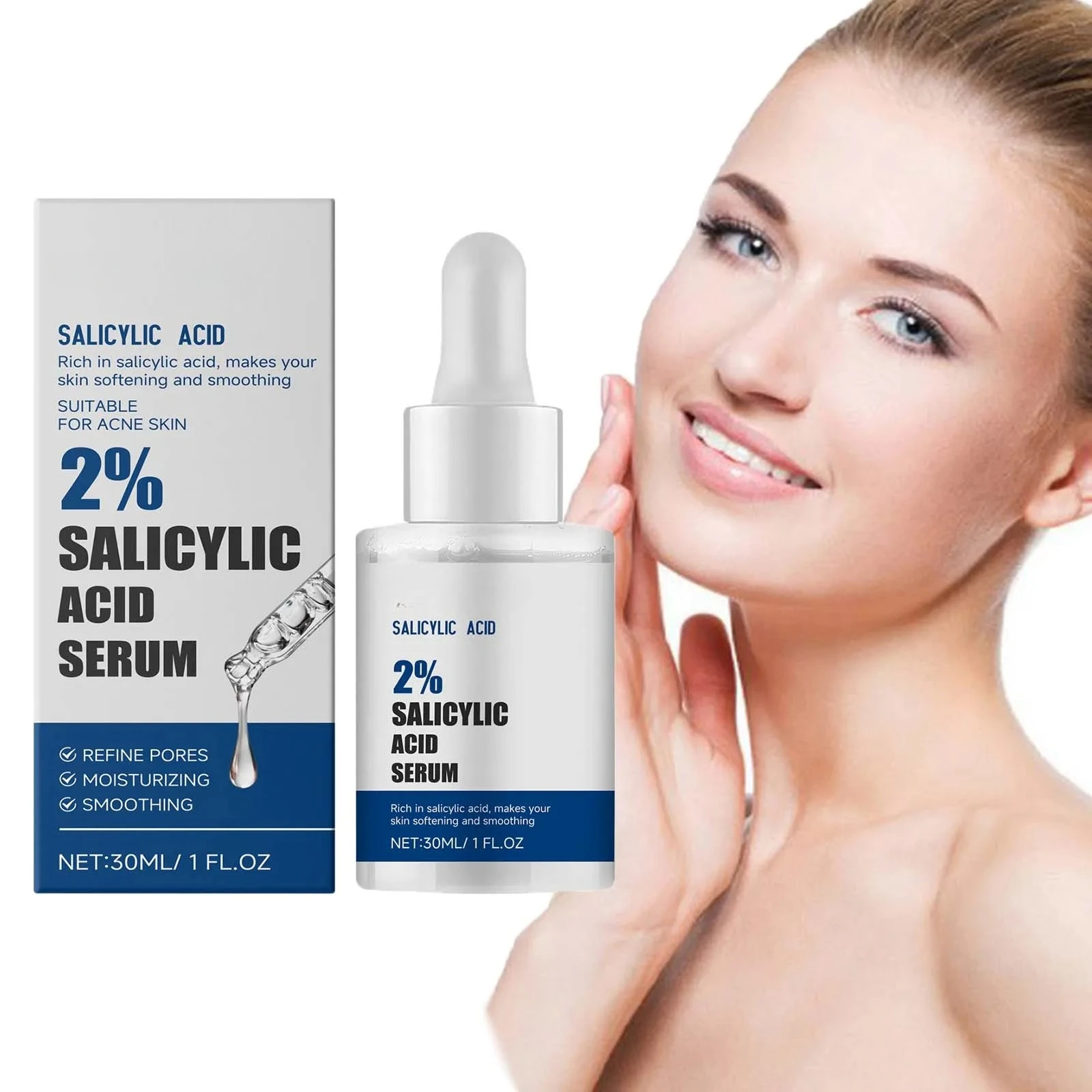 

2% Salicylic Acid essence Firms Fine Pores Facial essence Moisturizes Mildly Fades Pore Acne essence Facial Skin Care