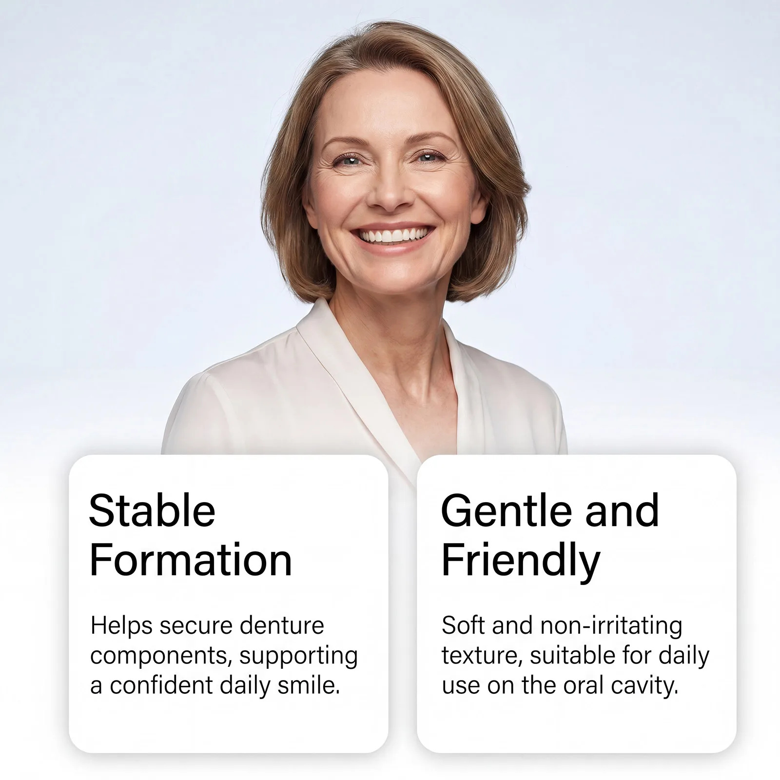 New Waterproof Denture Fixative Adhesive Secure Loose Fake Tooth Eliminate Shifting Gentle On Gums Strong Hold False Teeth Glue