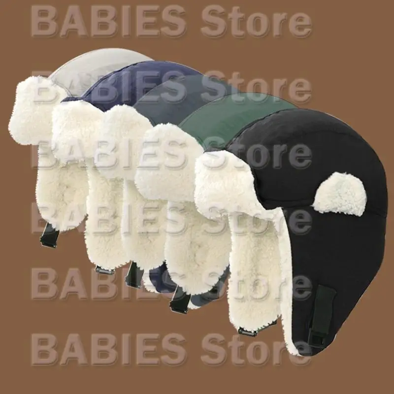 

C9GB Toddler Warm Hat Soft & Comfortable Earflap Caps Cold Weather Protections Bonnet Hat for Snow