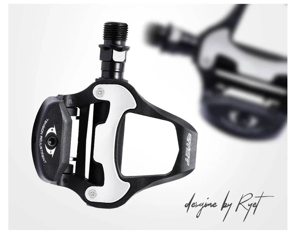 RYET Rennradpedal Selbstverriegelnd Aluminium Für SPD-SL MTB Rennrad Clipless Fahrradpedale Fahrradfußplatten Plattformteile – Detail 4