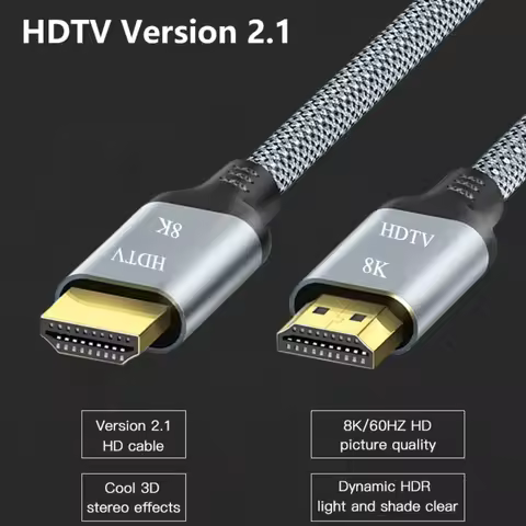 8K HDMI-Compatible Cable 4K@120Hz 8K@60Hz Adapter For HDR Video Cable PC Laptop TV box 4K HDMI Cable For Projector Monitor PS3