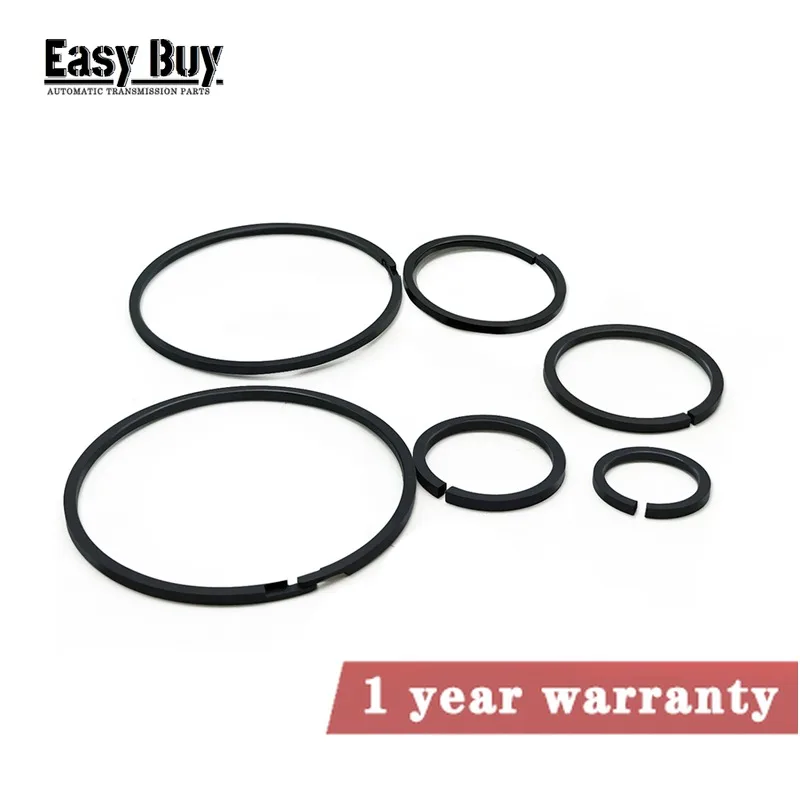 

6PCS AL4 DPO Transmission Oil Seal Rings Kit Fits For Peugeot 206 207 307 40 Citroen Renault