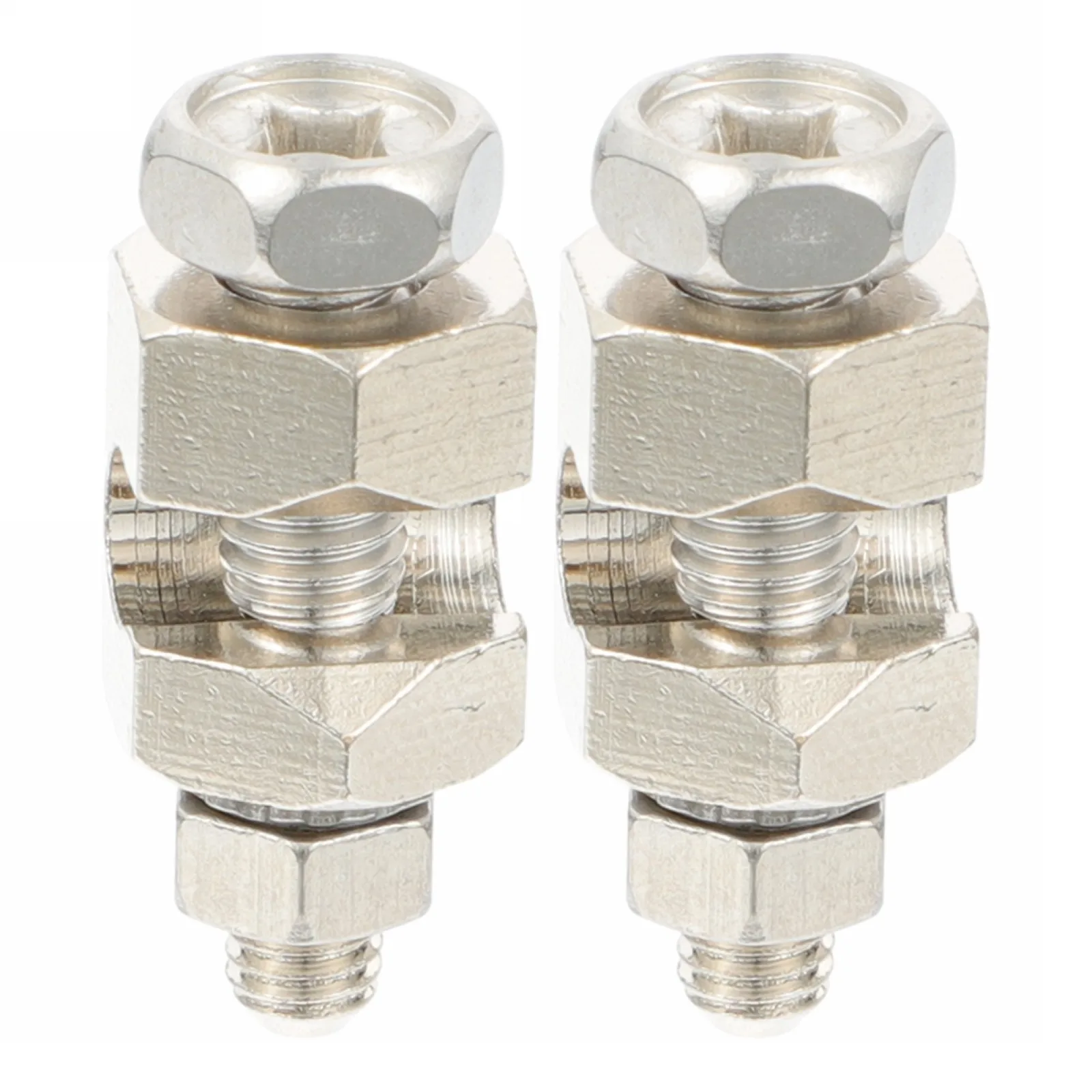 

2Pcs Solar Grounding Clip Outer Hexagon Copper Earthing Lug Cable Clamp for Solar Panel Wire Frame Setup