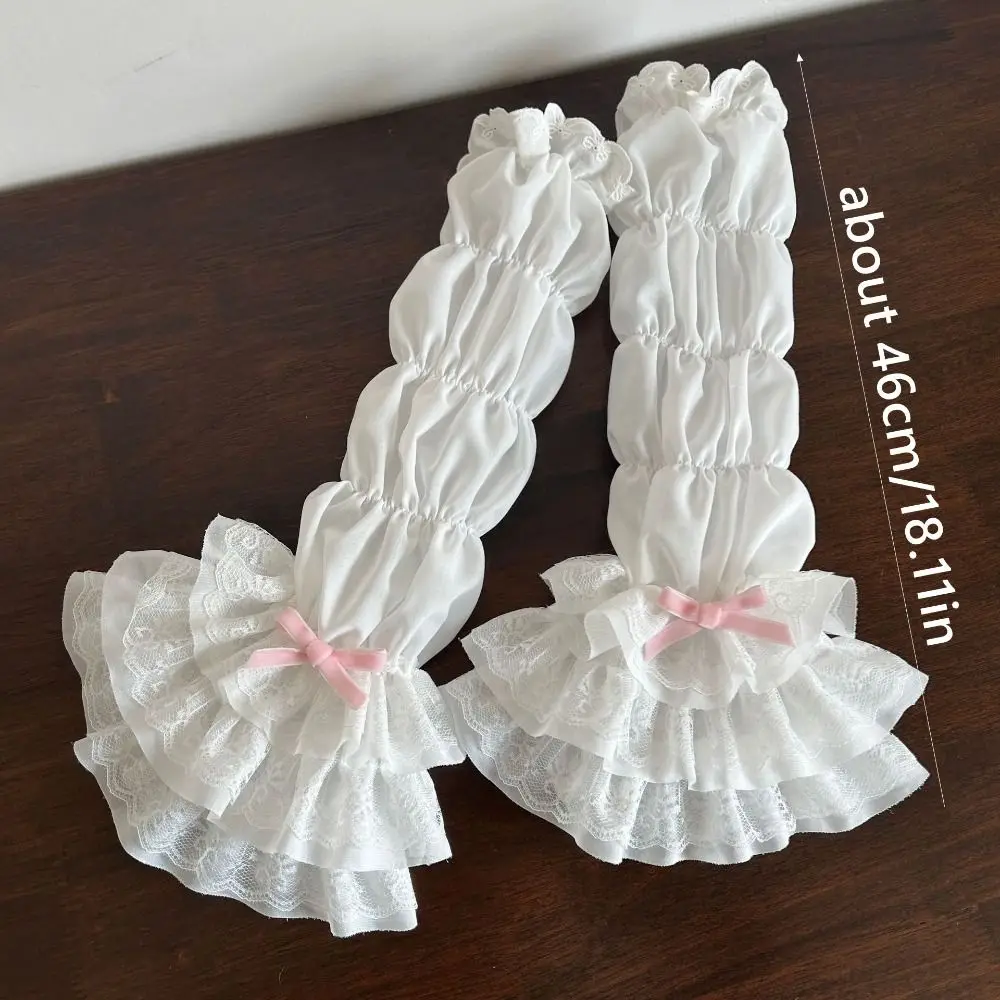 New Lace Hand Sleeves Breathable Layered Ballet Socks Sweet Polyester Sleeves