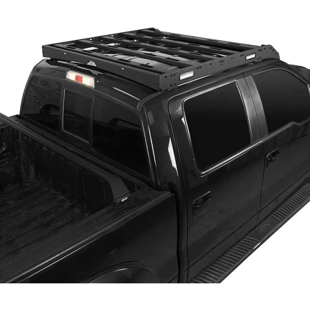 U-Box F150 حامل سقفي علوي مع أضواء LED/4x متوافقة مع شاحنة بيك اب Ford Raptor & F150 Super Crew 2009 2010 2011