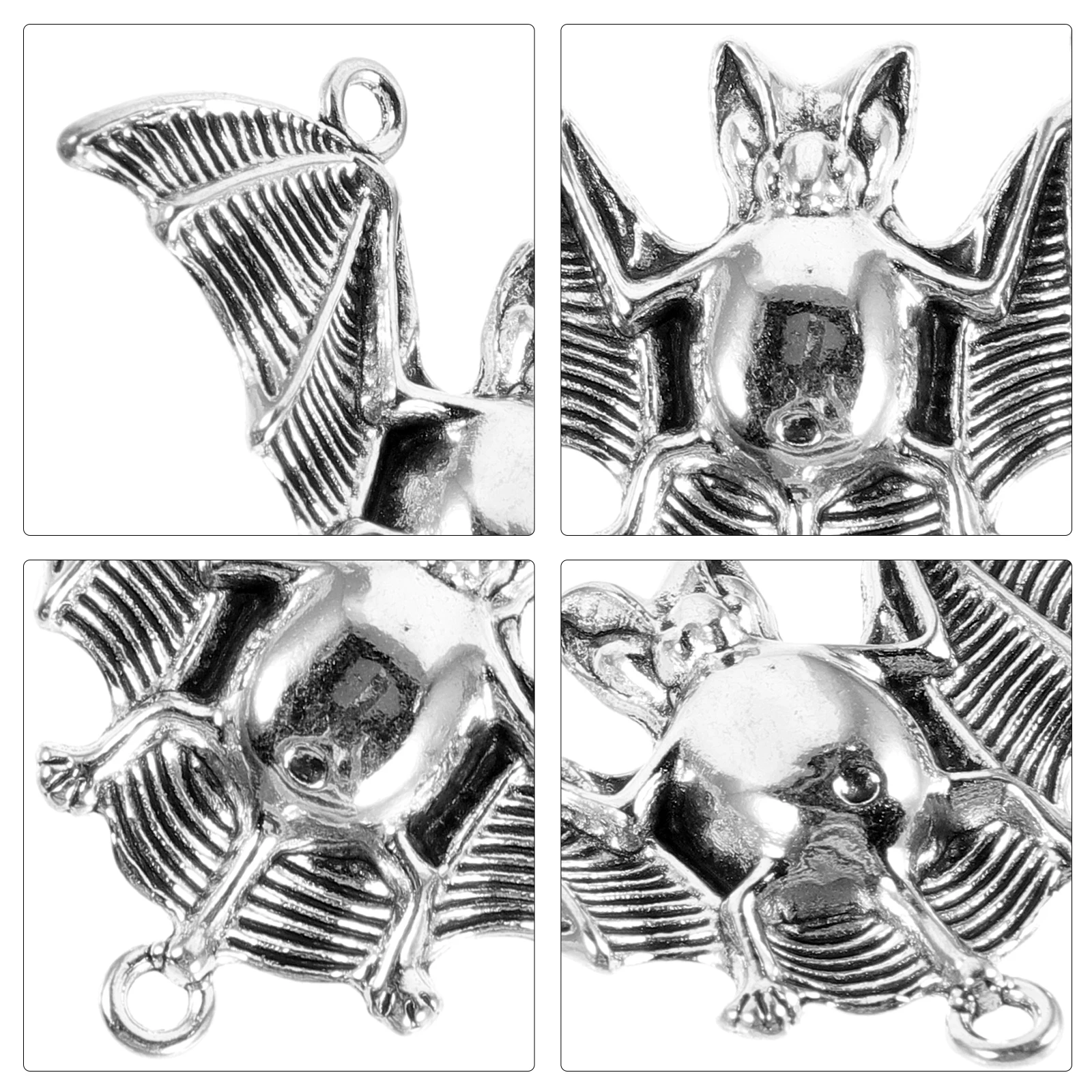 

10 Pcs Bat Pendant Necklace DIY Small Piece Keychain Alloy Jewelry Making Crafts Bracelet Earrings Accessories Gift