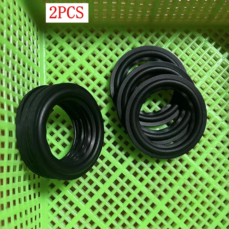 2pcs 2.75 Inch Speaker Rubber Surround Ring  Folding Repair Kit Soft Durable 65mm for Woofer Edge Protection Replacement Rubber