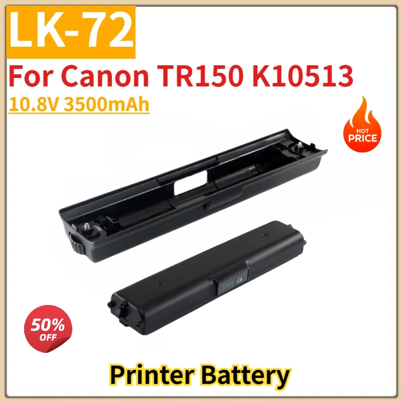High Quality LK-72 Printer Battery 10.8V 3500mAh For Canon TR150 K10513 Brand New Replacement Battery