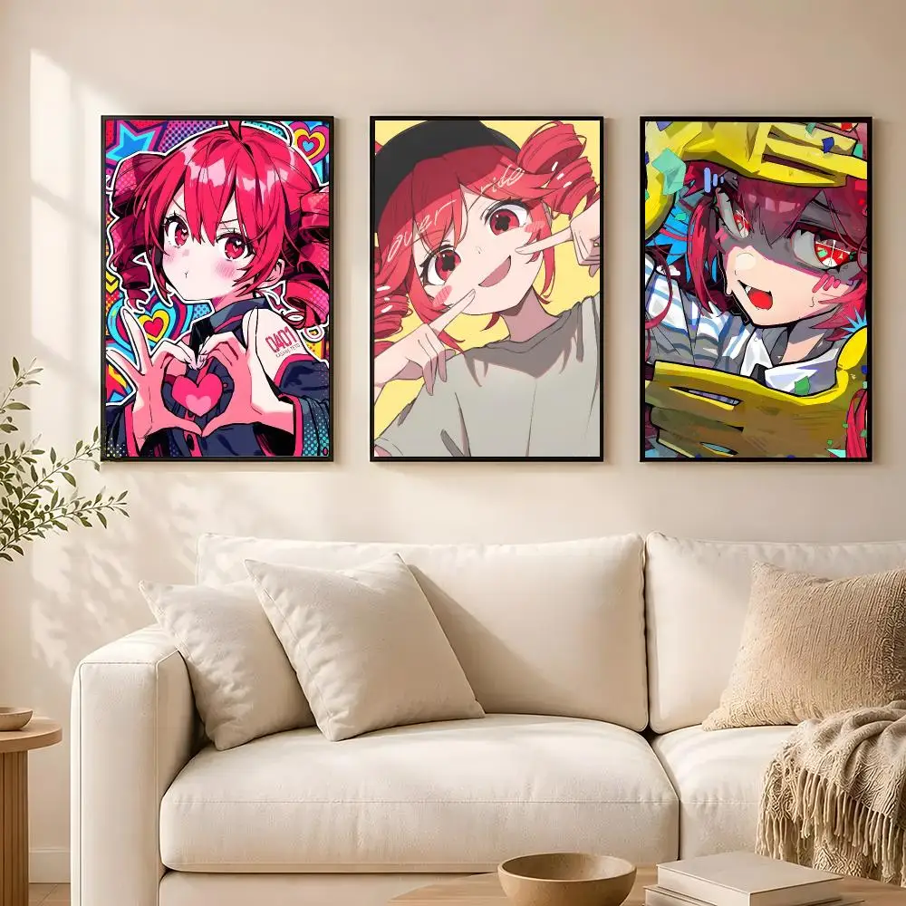 K-Kasane T-Teto Cute Anime Poster poster Self-adhesive wall stickers, suitable for room decoration, high-quality printing.