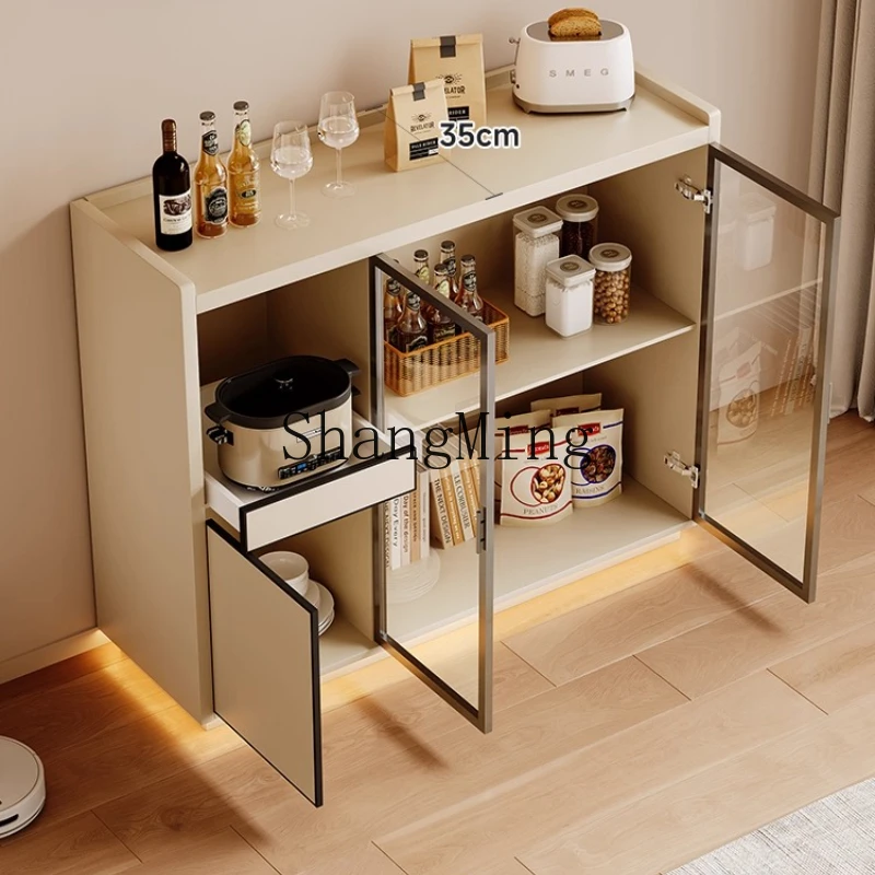 

LXY rock slab entrance dining side cabinet integrated locker against the wall living room locker